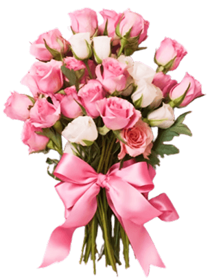 Pink rose bouquet
